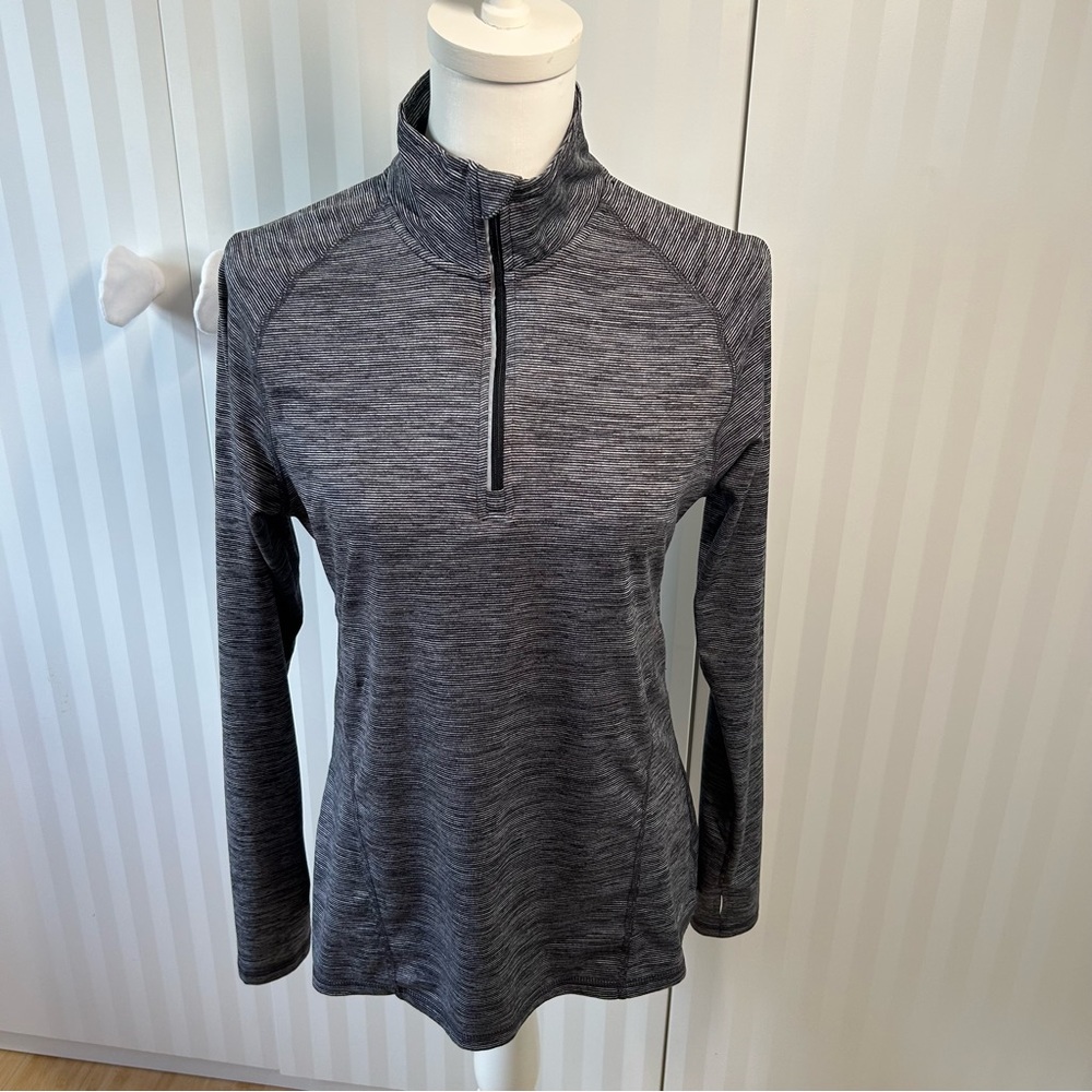 Champion duo dry gray quarter-zip pullover Size M